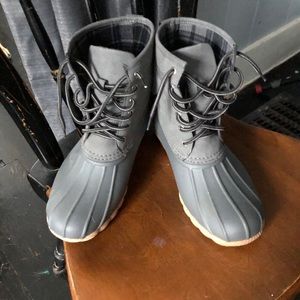 Grey Duck Boots